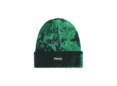 Supreme Overdyed Beanie "Splatter Green" (24SS)