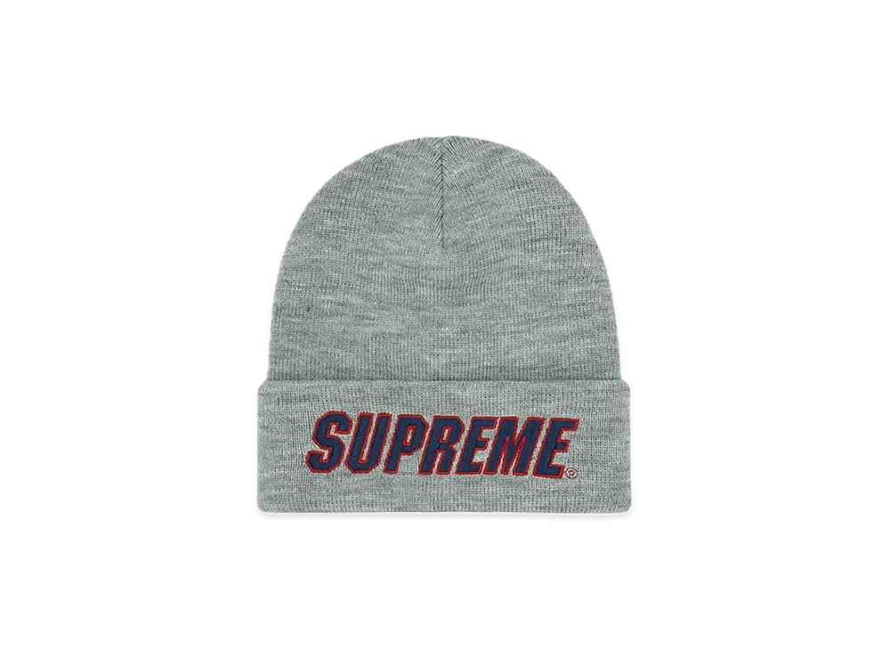 Supreme Slant Beanie "Heather Grey"