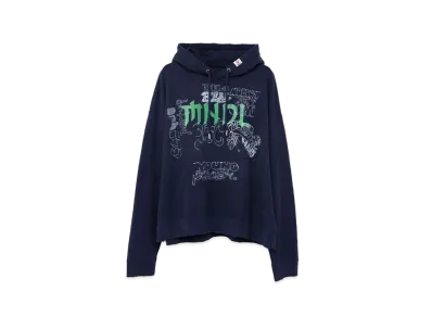 Maison MIHARA YASUHIRO Mendrill x GS Distressed Hoodie "Navy"