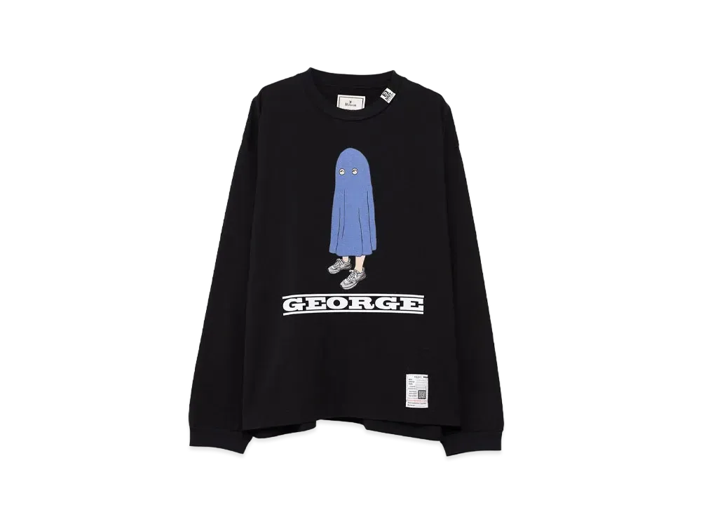 Maison MIHARA YASUHIRO GEORGE Printed Long Sleeve T-shirt "Black"