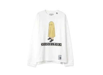 Maison MIHARA YASUHIRO GEORGE Printed Long Sleeve T-shirt "White"