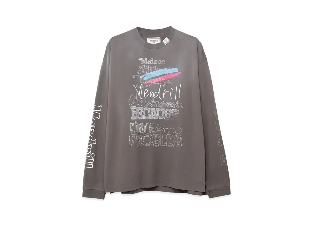 Maison MIHARA YASUHIRO Mendrill x GS Distressed Long Sleeve Tee "Black"