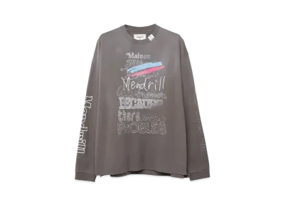 Maison MIHARA YASUHIRO Mendrill x GS Distressed Long Sleeve Tee "Black"