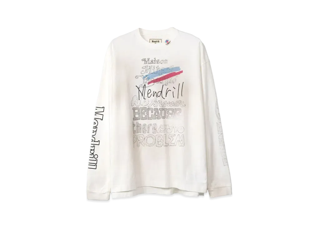 Maison MIHARA YASUHIRO Mendrill x GS Distressed Long Sleeve Tee "White"