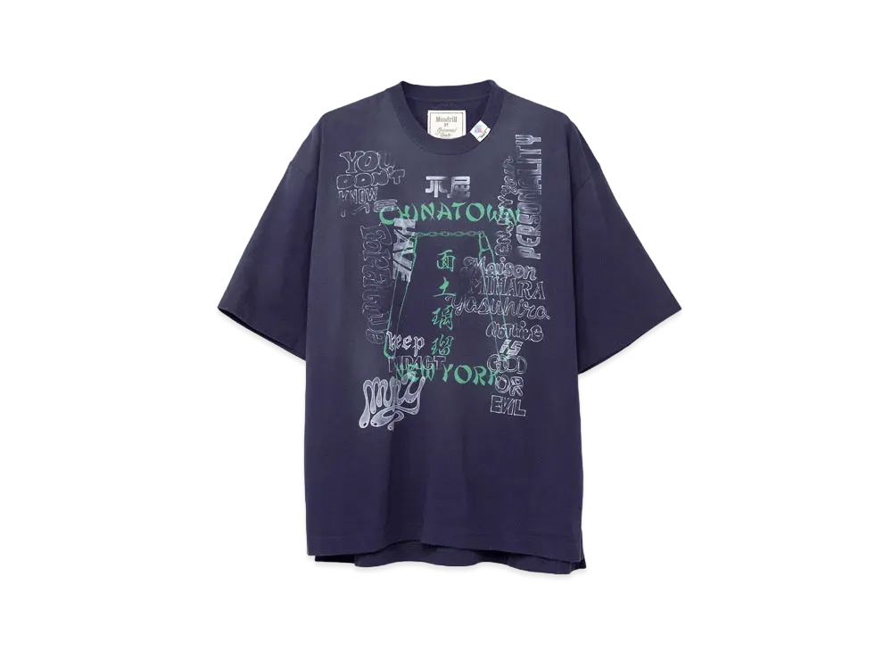 Maison MIHARA YASUHIRO Mendrill x GS Distressed Tee "Navy"