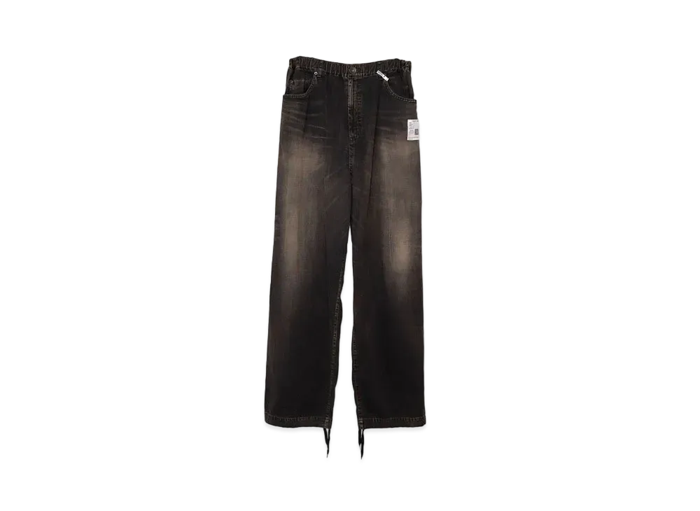 Maison MIHARA YASUHIRO Light Denim Wide Pants "Black"