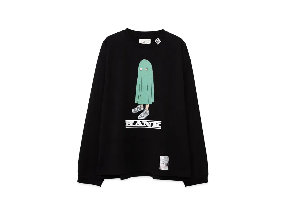 Maison MIHARA YASUHIRO HANK Printed Long Sleeve Tee "Black"
