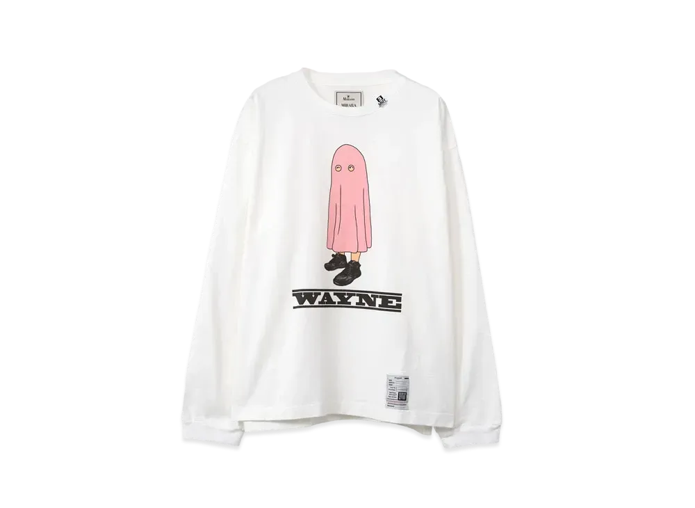 Maison MIHARA YASUHIRO WAYNE Printed Long Sleeve Tee "White"
