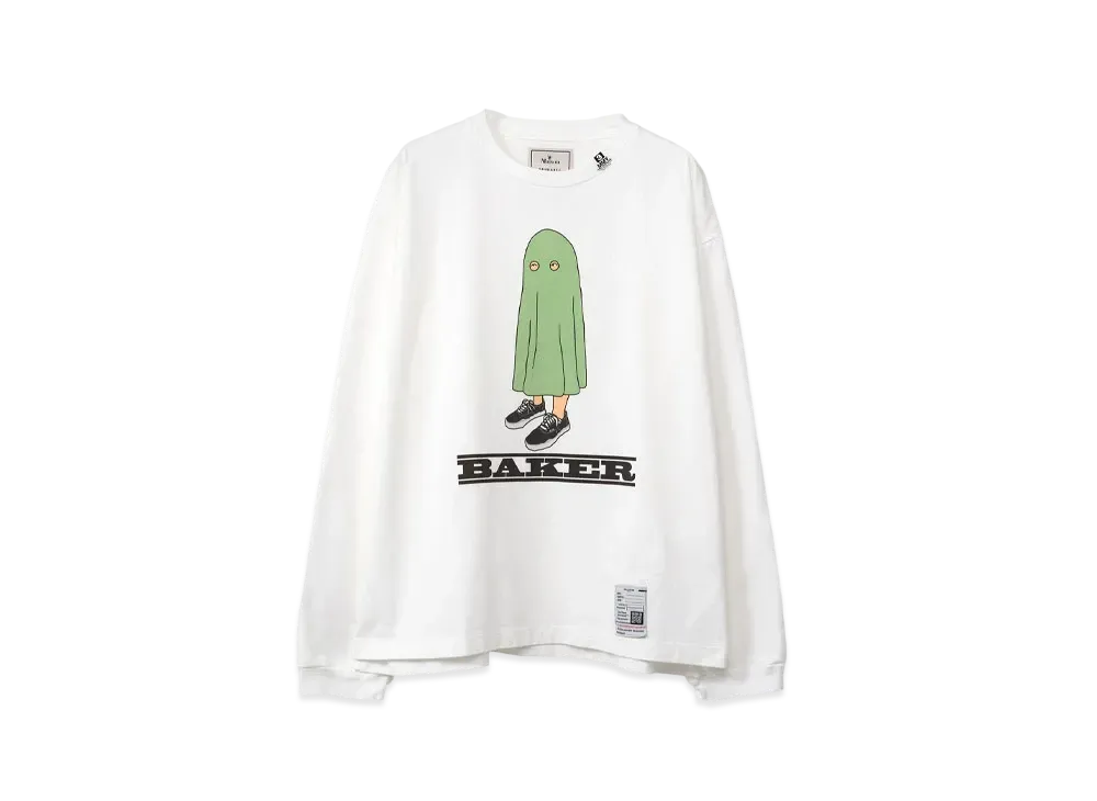 Maison MIHARA YASUHIRO BAKER Printed Long Sleeve Tee "White"