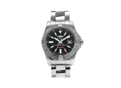 Breitling Avenger II GMT "Black/Stainless Steel"