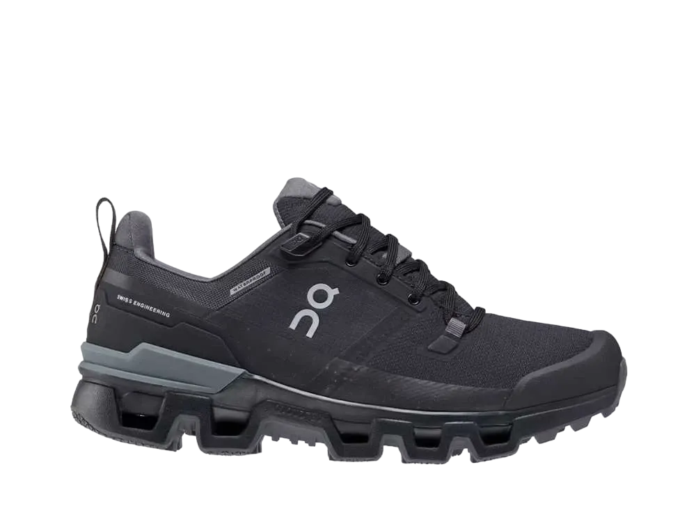 On Women's Cloudwander Waterproof "Black/Eclipse"
