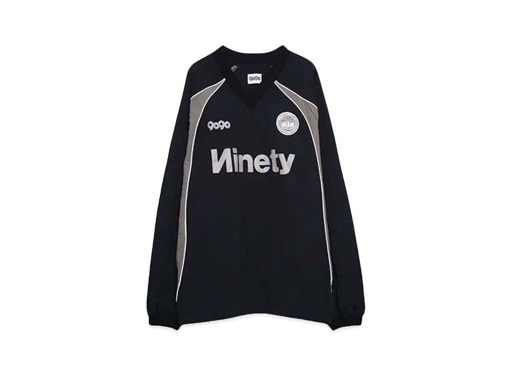 9090 City Logo Nylon Pullover "Charcoal Black"