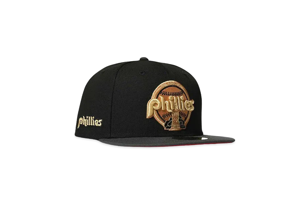HOME GAME PHILADELPHIA PHILLIES 59FIFTY "BLACK/DK GRAPHITE"