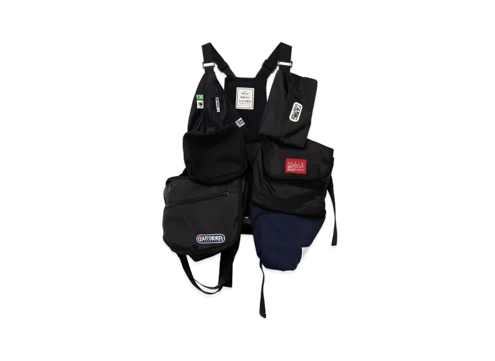 Maison MIHARA YASUHIRO Bag Vest "Black"