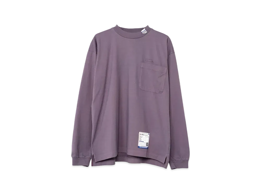 Maison MIHARA YASUHIRO Embroidery Long Sleeve T-shirt "Purple"