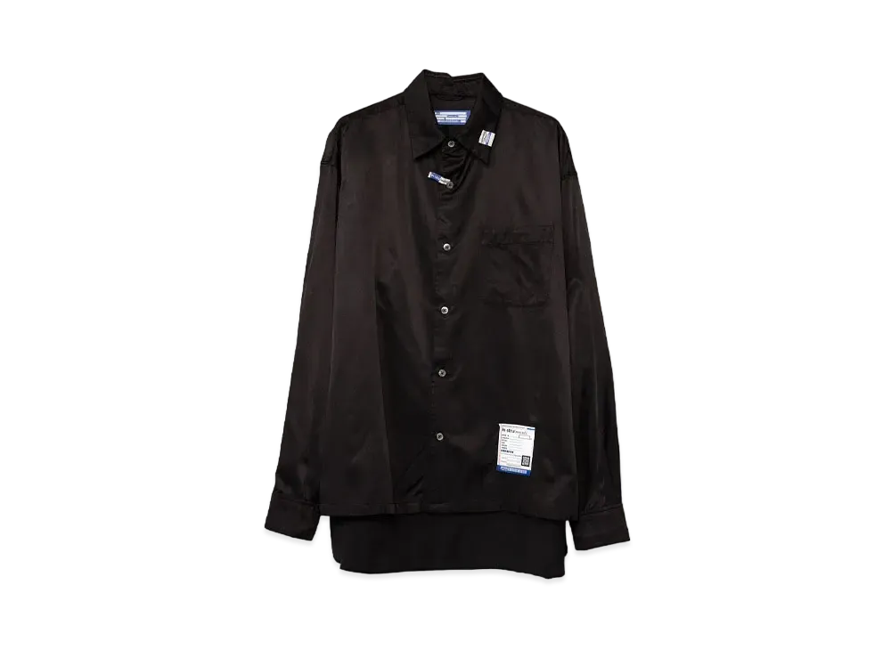 Maison MIHARA YASUHIRO Satin Shirt "Black"