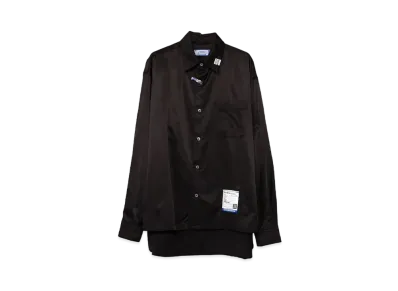 Maison MIHARA YASUHIRO Satin Shirt "Black"
