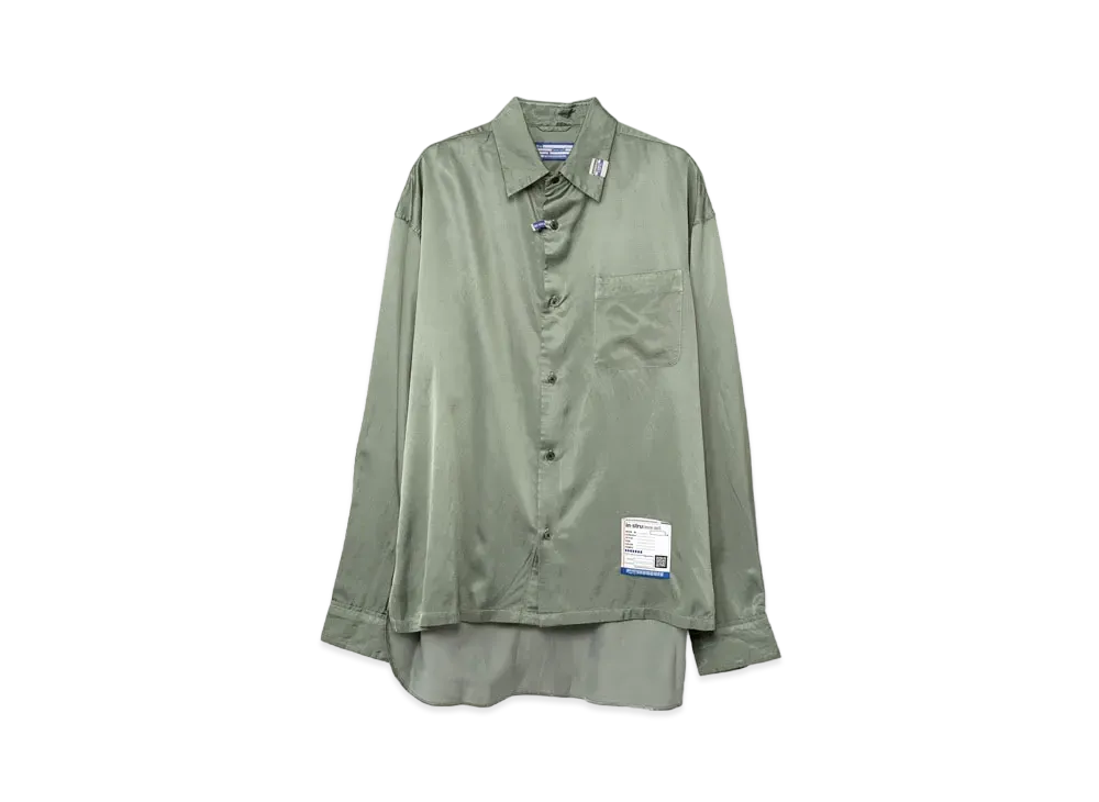 Maison MIHARA YASUHIRO Satin Shirt "Green"