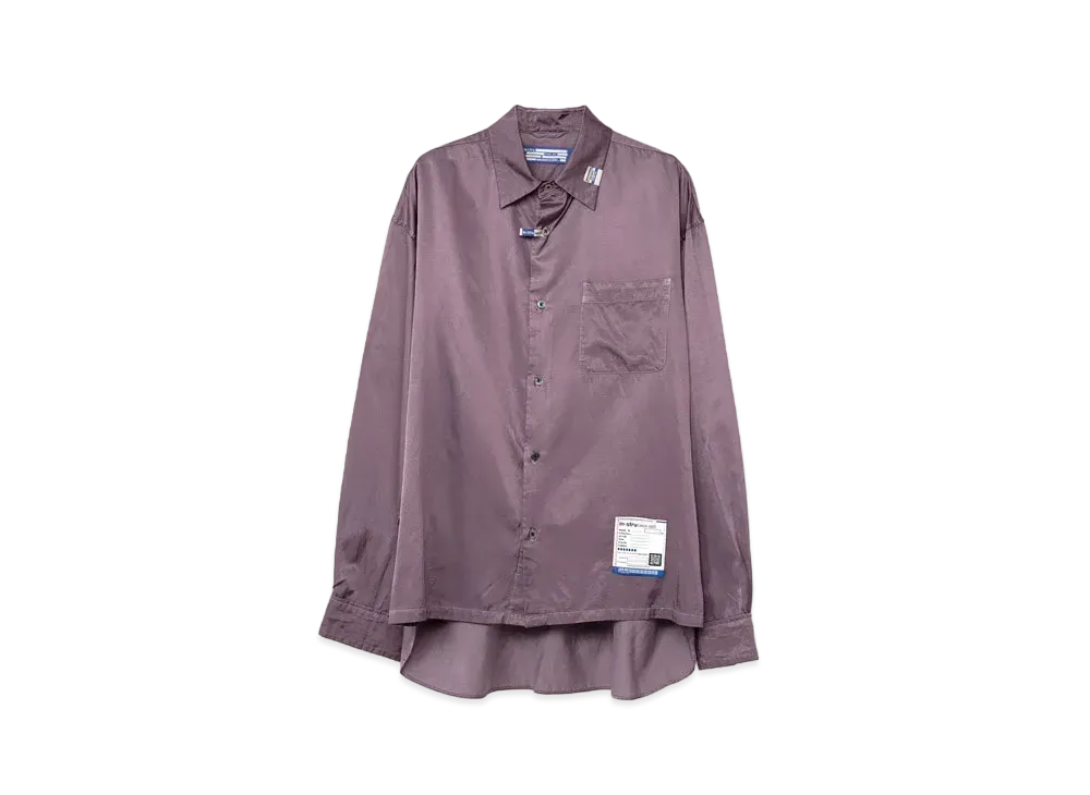 Maison MIHARA YASUHIRO Satin Shirt "Purple"