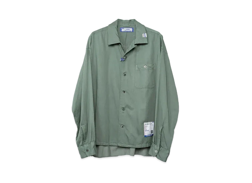 Maison MIHARA YASUHIRO Satin Shirt "Green"