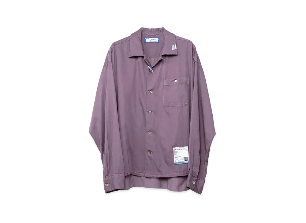 Maison MIHARA YASUHIRO Satin Shirt "Purple"