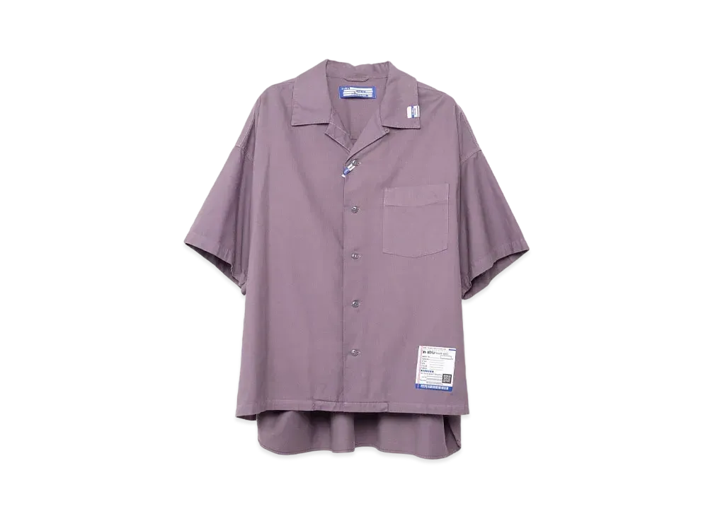 Maison MIHARA YASUHIRO Short-Sleeve Oxford Shirt"Purple"