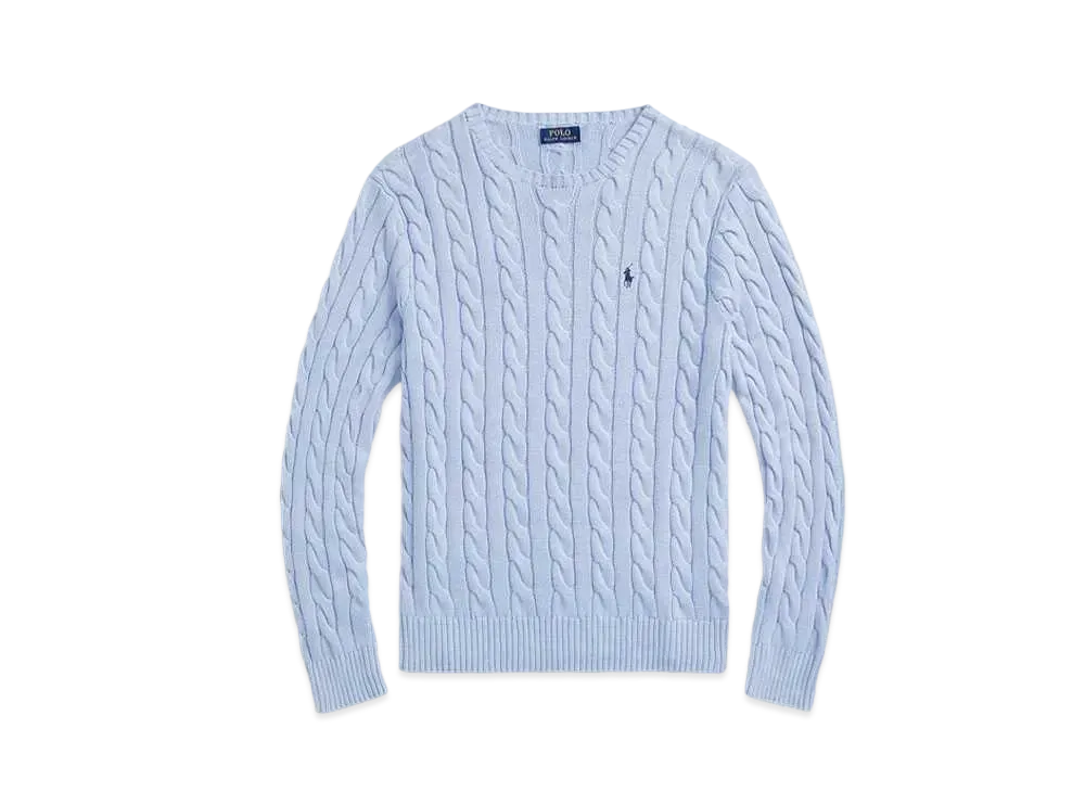 Polo Ralph Lauren Cable-Knit Cotton Sweater "Blue"
