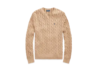 Polo Ralph Lauren Cable-Knit Cotton Sweater "Brown"