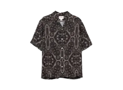 Maison MIHARA YASUHIRO Monogram Half Sleeve Shirt "Black"