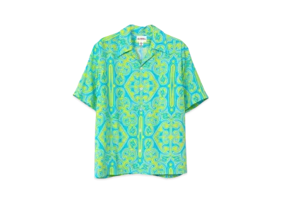 Maison MIHARA YASUHIRO Monogram Half Sleeve Shirt "Blue"