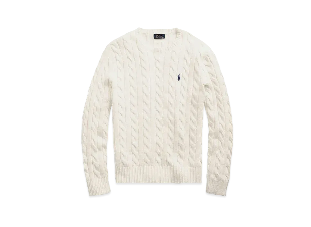 Polo Ralph Lauren Cable-Knit Cotton Sweater "Natural"