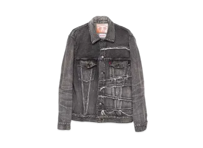 Maison MIHARA YASUHIRO FULLCOUNT x KAMIYA Switching Denim Jacket "Black"