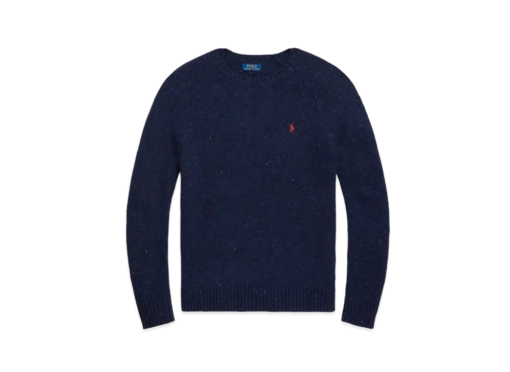 Polo Ralph Lauren Wool-Blend Saddle-Sleeve Sweater "Navy"