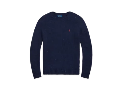Polo Ralph Lauren Wool-Blend Saddle-Sleeve Sweater "Navy"