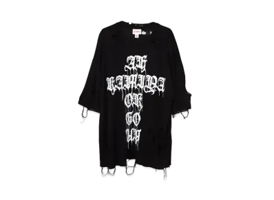 Maison MIHARA YASUHIRO Words Printed Knit T-shirt "Black"