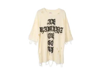 Maison MIHARA YASUHIRO Words Printed Knit T-shirt "White"