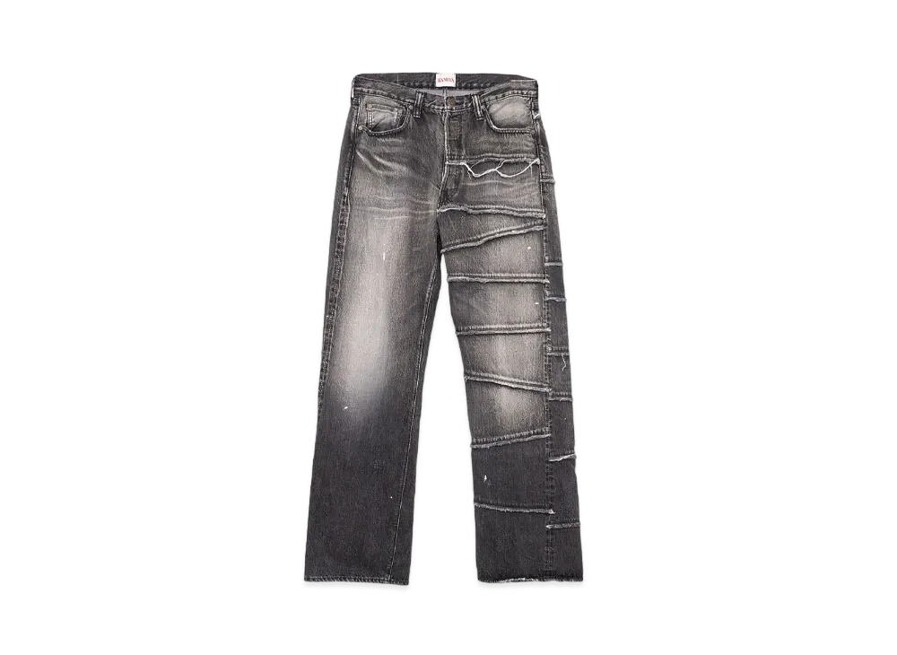 Maison MIHARA YASUHIRO FULLCOUNT x KAMIYA Switching Denim Pants "Black"