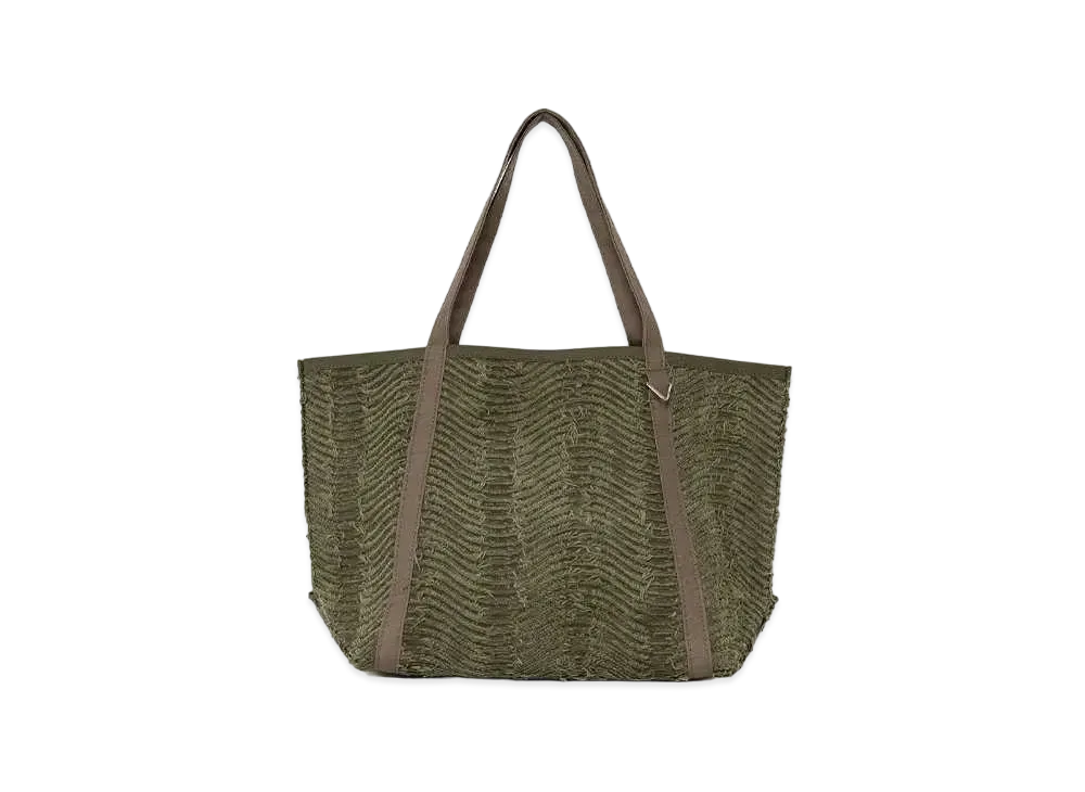 Maison MIHARA YASUHIRO Wave OX Tote Bag "Khaki"