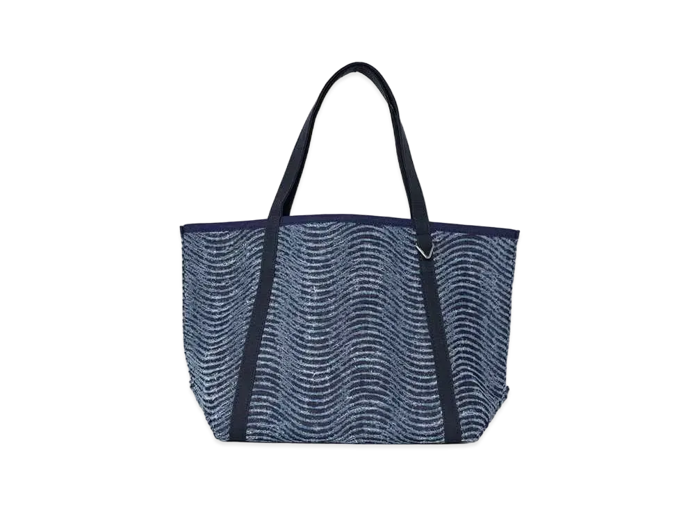 Maison MIHARA YASUHIRO Wave Denim Tote Bag "Indigo"