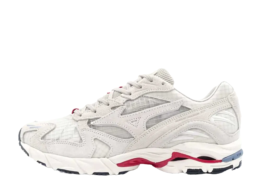ハイスノバイエティ × ミズノ ウェーブライダー10 "ライトグレー/レッド"