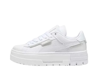 Puma Women's Mayze Crushed Leather "Puma White"