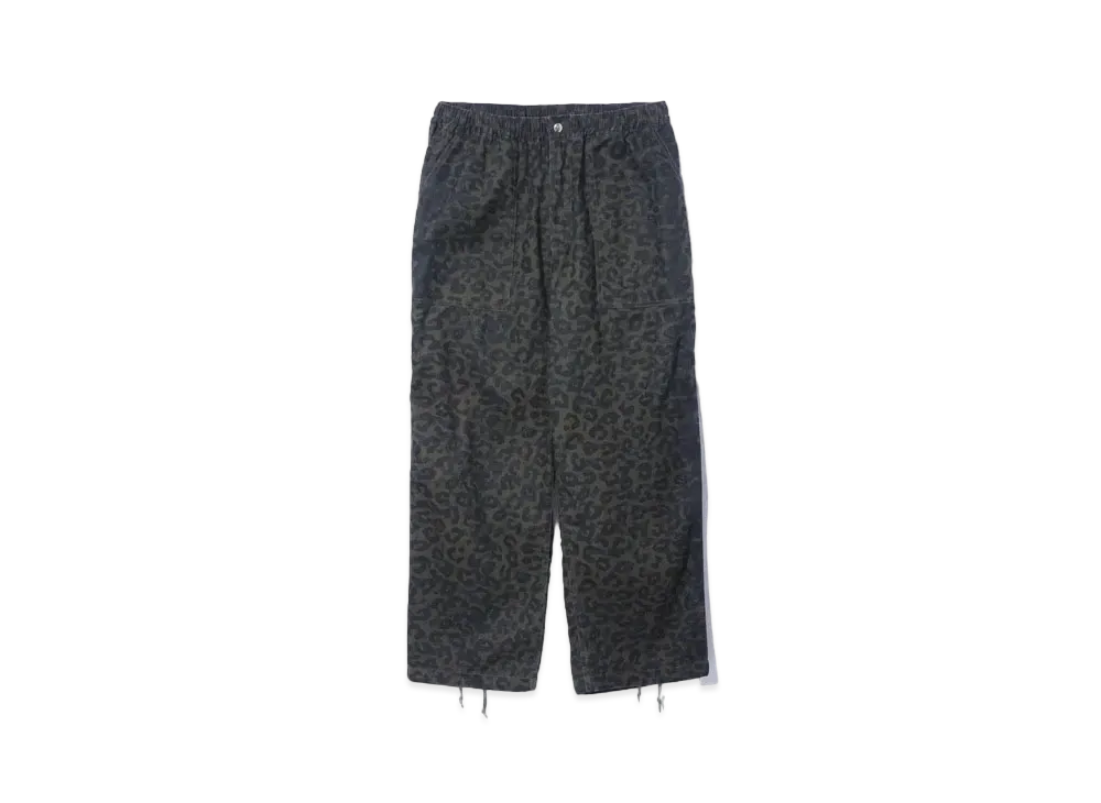 XLARGE GRAFFITI KIDS EMBROIDERED EASY WIDE PANTS "OLIVE"