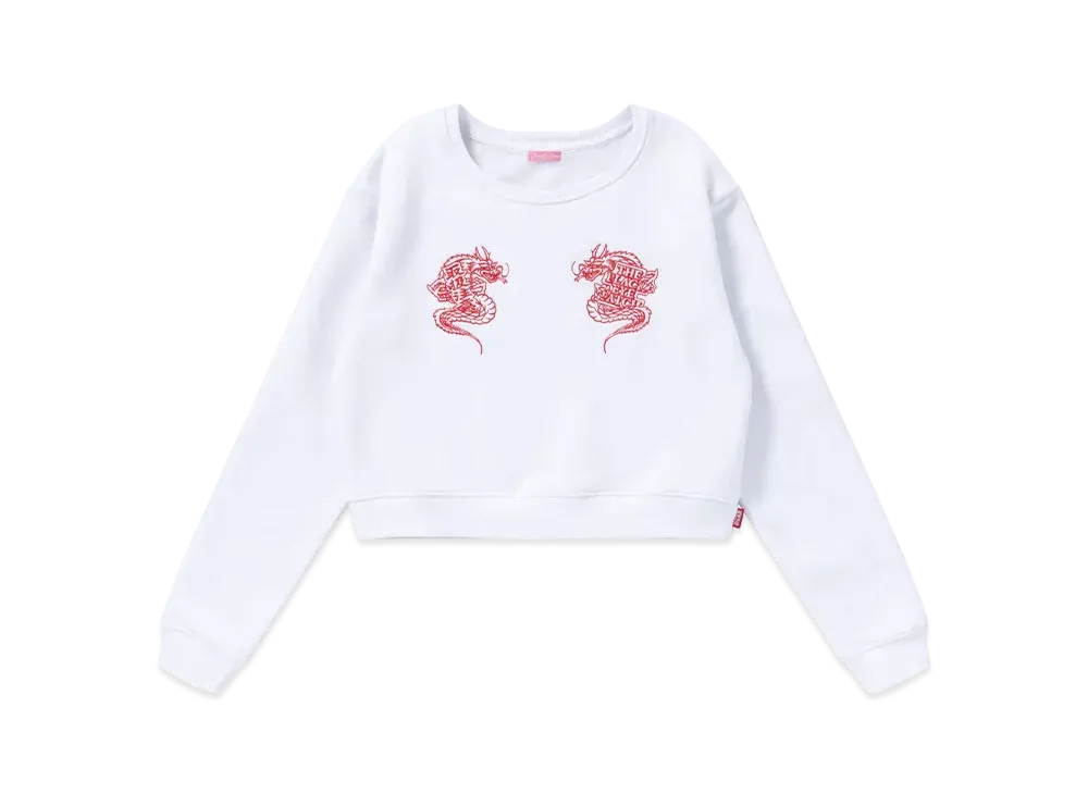 BlackEyePatch Dragon Crew Sweat "White"