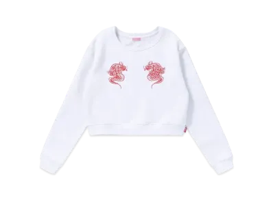 BlackEyePatch Dragon Crew Sweat "White"