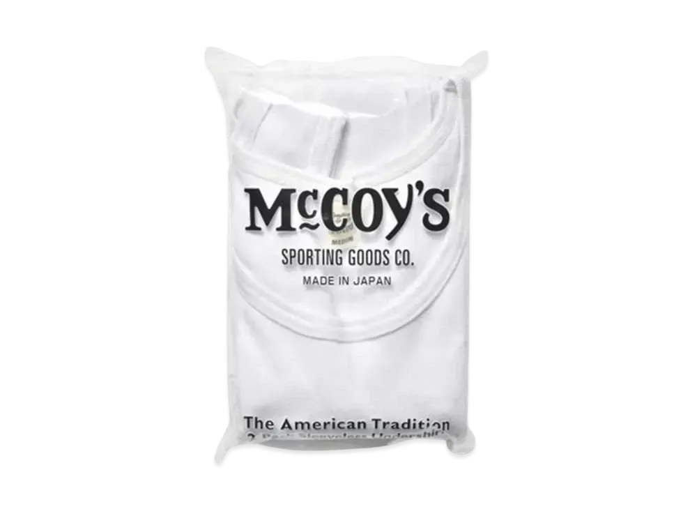 THE REAL McCOY'S 2Pcs Pack Undershirt "White"
