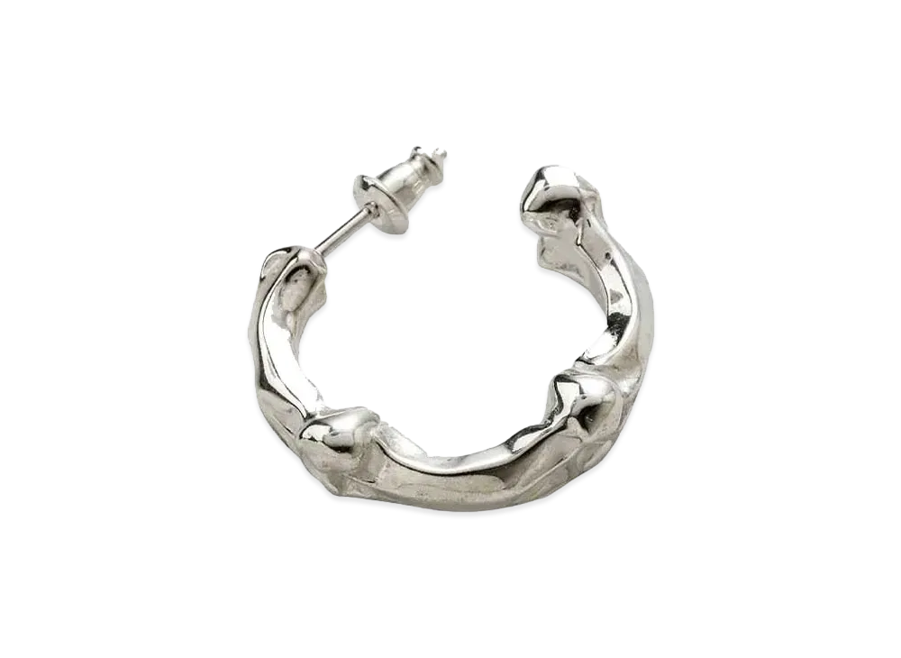 TAKAHIROMIYASHITATheSoloist. bone shaped earrings.-L-(20mm) "silver"
