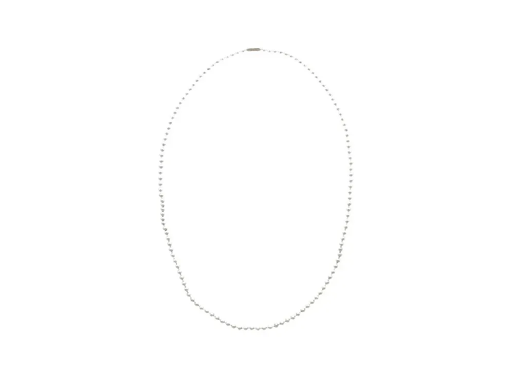 TAKAHIROMIYASHITATheSoloist. ball chain necklace. -S- long "silver"