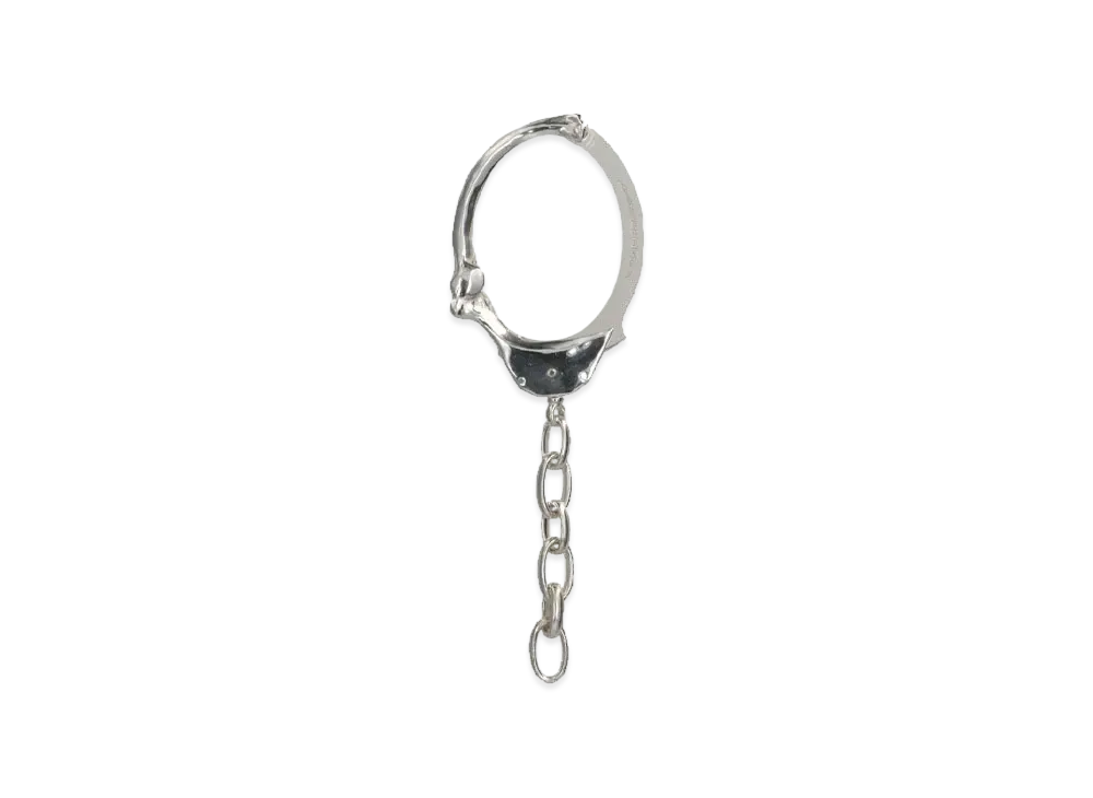 TAKAHIROMIYASHITATheSoloist. bone shaped handcuffs bracelet.-L- "silver"