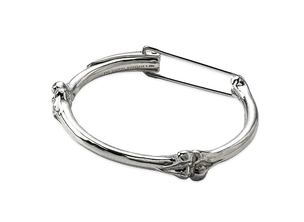 TAKAHIROMIYASHITATheSoloist. bone clip caff-M- "silver"