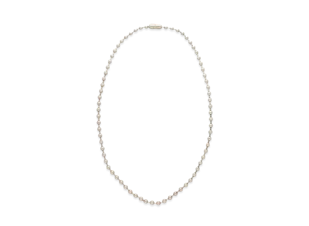 TAKAHIROMIYASHITATheSoloist. ball chain necklace. -L- long "silver"